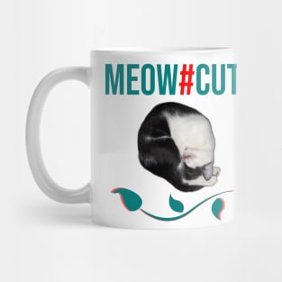 Meow cute baby cat sleep Mug